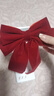 兒童超大蝴蝶結飄帶氣質(zhì)高級感新款韓版網(wǎng)紅發(fā)飾緞面純色大彈簧夾 大蝴蝶結飄帶發(fā)夾【紅色】 曬單實(shí)拍圖