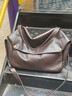 LORANS CARLS羅蘭仕2025新款情人節單肩真皮大包歐美風(fēng)軟皮托特包簡(jiǎn)約休閑女包 咖啡色 曬單實(shí)拍圖