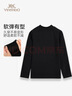 英氏（YEEHOO）兒童打底衫男女童T恤中大童裝基礎百搭長(cháng)袖高領(lǐng)上衣春 黑色 130 曬單實(shí)拍圖