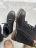 森達時(shí)裝靴女冬新商場(chǎng)同款抓紋皮帶扣潮流中筒靴XTJ01DZ5 黑色單里 40 曬單實(shí)拍圖