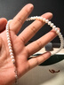 天使之淚淡水珍珠項鏈女S925銀近正圓小米珠珍珠項鏈鎖骨鏈生日禮物女 曬單實(shí)拍圖