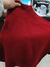 皮爾卡丹（pierre cardin）品牌高檔輕奢胖mm秋冬特大碼羊絨衫女100純羊毛半高領(lǐng)毛衣寬松200 品牌高端新品-紅色 5XL (適合175-190斤) 曬單實(shí)拍圖