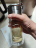 XKJ【德國】茶水分離泡茶杯男女迷你雙層隔熱玻璃杯過(guò)濾便攜簡(jiǎn)約水杯 鋼本色300ml送杯套杯刷 曬單實(shí)拍圖