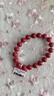 石玥珠寶收藏級全透光晶體朱砂手串本命年護身符轉運手鏈男女士款10mm 曬單實(shí)拍圖