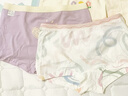 紅豆兒童內褲男女童4條裝純棉A類(lèi)抑菌短褲 映彩心 140 曬單實(shí)拍圖
