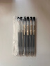 muji無(wú)印良品按動(dòng)中性筆文具筆0.5mm學(xué)生考試按壓水筆黑色筆芯 【黑色】6支裝 曬單實(shí)拍圖