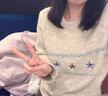 以純（YISHion）專(zhuān)柜撤回剪標女裝花朵刺繡套頭毛衣女秋冬慵懶風(fēng)寬松針織上衣 杏色升級版 均碼 80-140斤可穿 曬單實(shí)拍圖