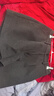 紅袖（hopeshow）高級質(zhì)感休閑褲2025冬季新款女裝百搭壓褶拼接插袋A字顯瘦短褲 深灰080 L 曬單實(shí)拍圖
