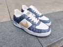 AJBR男鞋秋冬新款空軍aj一號板鞋男青少年透氣百搭運動(dòng)休閑小白鞋子男 白藍 40 曬單實(shí)拍圖