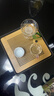 南山先生功夫茶具配件家用儲水式小茶臺茶托黑陶四方干泡茶盤(pán) 黑陶方盤(pán)-中號 曬單實(shí)拍圖