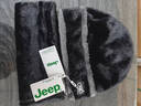 JEEP男士帽子冬季防寒加厚護耳帽護頸圍脖兩件套騎車(chē)保暖包頭帽加絨 黑色【加厚加絨/防風(fēng)保暖】 曬單實(shí)拍圖