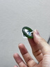 豆蔻時(shí)光和田玉碧玉戒指素圈男女款玉石圓戒扳指指環(huán)圈17 曬單實(shí)拍圖