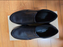 愛(ài)步（ECCO）男鞋休閑鞋 春夏款透氣柔軟舒適豆豆鞋 511744 黑色01001 41  曬單實(shí)拍圖