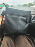 暇步士（Hush Puppies）男士單肩包斜挎包新款時(shí)尚潮流真皮豎款大容量牛皮男挎包送男友 黑色HA-1311815W-5710 曬單實(shí)拍圖