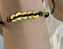 老鳳祥黃金五錢(qián)帝手繩男女款足金轉運珠手鏈新年節生日禮物送男女友愛(ài)人 當/次日達-五錢(qián)帝手繩【黑繩】約0.3g 曬單實(shí)拍圖