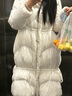艾諾絲雅詩(shī)冬季新款氣質(zhì)A字廓形連帽立體褶皺羽絨服女21120056 白色 M 曬單實(shí)拍圖