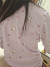 Hello Kitty女童保暖內衣套裝棉兒童秋衣秋褲女秋衣套裝中大童秋冬秋裝 【秋冬款】】紫色 55505 160 適合155-165cm 曬單實(shí)拍圖