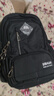 迪帥2025新款中學(xué)生書(shū)包男生初中生高中生超大容量背包男減負護脊男款 純黑色（送閃電熊） 中號（適合4-6年級/初中生） 曬單實(shí)拍圖
