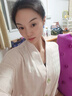 軒靚睡裙女士春秋季純棉長(cháng)袖開(kāi)衫睡袍浴袍家居服 63643暖光白 L(165) 曬單實(shí)拍圖