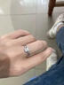 戚小米S999純銀四葉草戒指女士開(kāi)口戒可調節食指環(huán)高級感生日禮物送女友 四葉草戒指【S999足銀】 曬單實(shí)拍圖