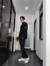 DIOULIFE夾克男春季男裝外套衣服潮流加絨男士棒球服休閑男生秋冬款?yuàn)A克男 黑色 XL 曬單實(shí)拍圖