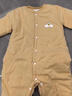 北鼻嘟嘟嬰兒衣服秋冬季加厚棉衣棉服嬰幼兒男裝小月齡寶寶夾棉保暖連體衣 黃色【120g加厚夾棉棉服】 90cm 建議1-1.5歲 體重22-26斤 曬單實(shí)拍圖