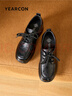 意爾康女鞋秋冬英倫風(fēng)小皮鞋系帶復古深口鞋通勤單鞋 13423W 黑色   35 曬單實(shí)拍圖