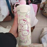三棲虎KT貓保溫杯可愛(ài)便攜水杯高顏值女生禮物可愛(ài)吸管316不銹鋼咖啡杯 helloKitty保溫杯（600ml） 曬單實(shí)拍圖