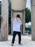 卡圖弛 短袖t恤男夏季新款寬松韓版潮流百搭五分半截袖男青少年學(xué)生純色簡(jiǎn)約高街港風(fēng)休閑圓領(lǐng)上衣服飾男裝 DT036白色 XL 曬單實(shí)拍圖