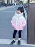 迪士尼（Disney）女童羽絨棉服冬季2025新款兒童短款中大童加厚冬裝棉衣女孩棉襖 粉紅色 140 曬單實(shí)拍圖