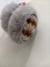 亦纖兒童耳罩冬季男童護耳套耳包東北防寒女孩耳暖哈爾濱毛毛騎行耳帽 煙灰色【7-15歲】護耳保暖必備 曬單實(shí)拍圖