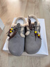 百麗（Belle）周雨彤同款松果吐司勃肯鞋女冬季新款保暖增高加絨棉鞋B2831DM5 灰色 38 曬單實(shí)拍圖