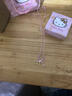 形云黃金hellokitty足金999鏤空KT凱蒂貓吊墜3d硬金編繩項鏈女友禮物 貓眼珠kitty 曬單實(shí)拍圖
