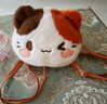 貝尚星三花貓咪玩偶抱枕毛絨玩具公仔斜挎包送女孩女友生日禮物單雙肩包 曬單實(shí)拍圖