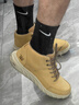 CAT男鞋秋冬中幫系帶馬丁靴戶(hù)外耐磨真皮大黃靴輕便歐美工裝鞋男 黃色 41 運動(dòng)鞋尺碼 曬單實(shí)拍圖