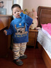 汪汪隊立大功兒童家居服套裝半邊絨睡衣男童加厚毛絨保暖2件套 藍色阿奇 110 曬單實(shí)拍圖