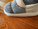 回力棉拖鞋男士防水防滑包跟厚底居家室內毛棉鞋外穿 0468A 灰色42-43 曬單實(shí)拍圖