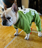 品云美寵 寵物法斗犬狗衣服英斗牛犬巴哥秋冬保暖衣服 【四腳】綠色HUMAN加絨冬裝 3XL【胸圍60，約22-28斤】 曬單實(shí)拍圖