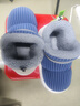森馬棉拖鞋男冬季全包跟加絨保暖東北面包棉鞋 藍色【基礎款】 38-39 曬單實(shí)拍圖