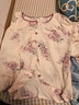 古今（GUJIN）輕柔綿綢長(cháng)袖睡衣女春秋新品家居服睡褲時(shí)尚可外穿大碼開(kāi)衫套裝XL 曬單實(shí)拍圖