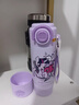小馬寶莉（MY LITTLE PONY）兒童保溫杯SUS316男女生高顏值可愛(ài)學(xué)生上學(xué)專(zhuān)用雙飲水杯 紫色420ml+手提繩 曬單實(shí)拍圖