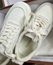 美洋（MEIYANG）白芝麻厚底鞋 超舒適百搭增高厚底圓頭松糕休閑鞋時(shí)尚新款松糕鞋 米白色 36 曬單實(shí)拍圖