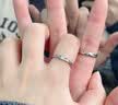 赫蓮娜HR足銀情侶戒指女王子公主結(jié)求訂婚對(duì)戒生日情人節(jié)七夕禮物送女友 輕奢款-活口對(duì)戒【高端禮盒】999足銀 曬單實(shí)拍圖
