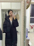 斷碼羽絨服長(cháng)款過(guò)膝冬季2025新款韓版情侶男女寬松學(xué)生中戲爆外套 黑色（男女同款） L （115-130斤左右穿） 曬單實(shí)拍圖