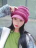 察今新款中老年人帽子女冬季毛線(xiàn)帽加厚加絨連體媽媽帽保暖秋冬針織帽 卡其色【1個(gè)裝】 曬單實(shí)拍圖