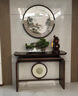 新中式玄關(guān)桌烏金木條案客廳入戶(hù)門(mén)靠墻玄關(guān)臺供桌超窄實(shí)木玄關(guān)柜 1200*380*860   金絲檀木 曬單實(shí)拍圖