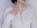 秋虞裝飾項鏈長(cháng)款2025新款秋冬配飾百搭衣服掛件吊墜毛衣鏈輕奢高級感 18K金色 三角毛衣鏈 曬單實(shí)拍圖