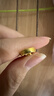 潮宏基傳家寶金剛杵古法黃金項鏈可轉動(dòng)吊墜送女友送媽媽新年禮物U 計價(jià) 5.85g 繩長(cháng)約60cm 曬單實(shí)拍圖