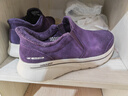斯凱奇（Skechers）新年禮物閃穿加絨健步鞋女新品冬一腳蹬保暖寬楦休閑鞋125847 曬單實(shí)拍圖