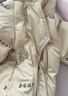 G.duck小黃鴨嬰兒羽絨服冬季男女寶寶衣服冬裝新生兒連體衣包腳外出抱衣 24059咖色（包腳可脫） 66 碼建議1-3個(gè)月8-13斤 曬單實(shí)拍圖